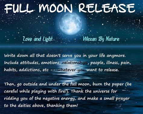 The power of manifestation in the pagan full moon ritual